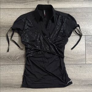 Foxy jeans Y2K style top medium new with tags